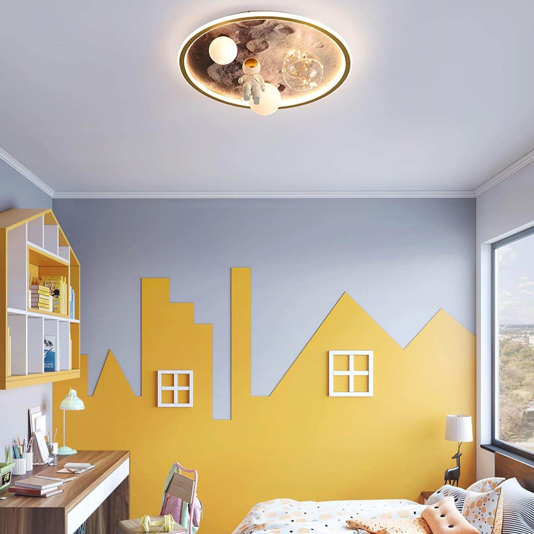 Walking Moon Ceiling Lamp – Astronaut Design, Unique Light Fixture | Vinlighting | Vinlighting