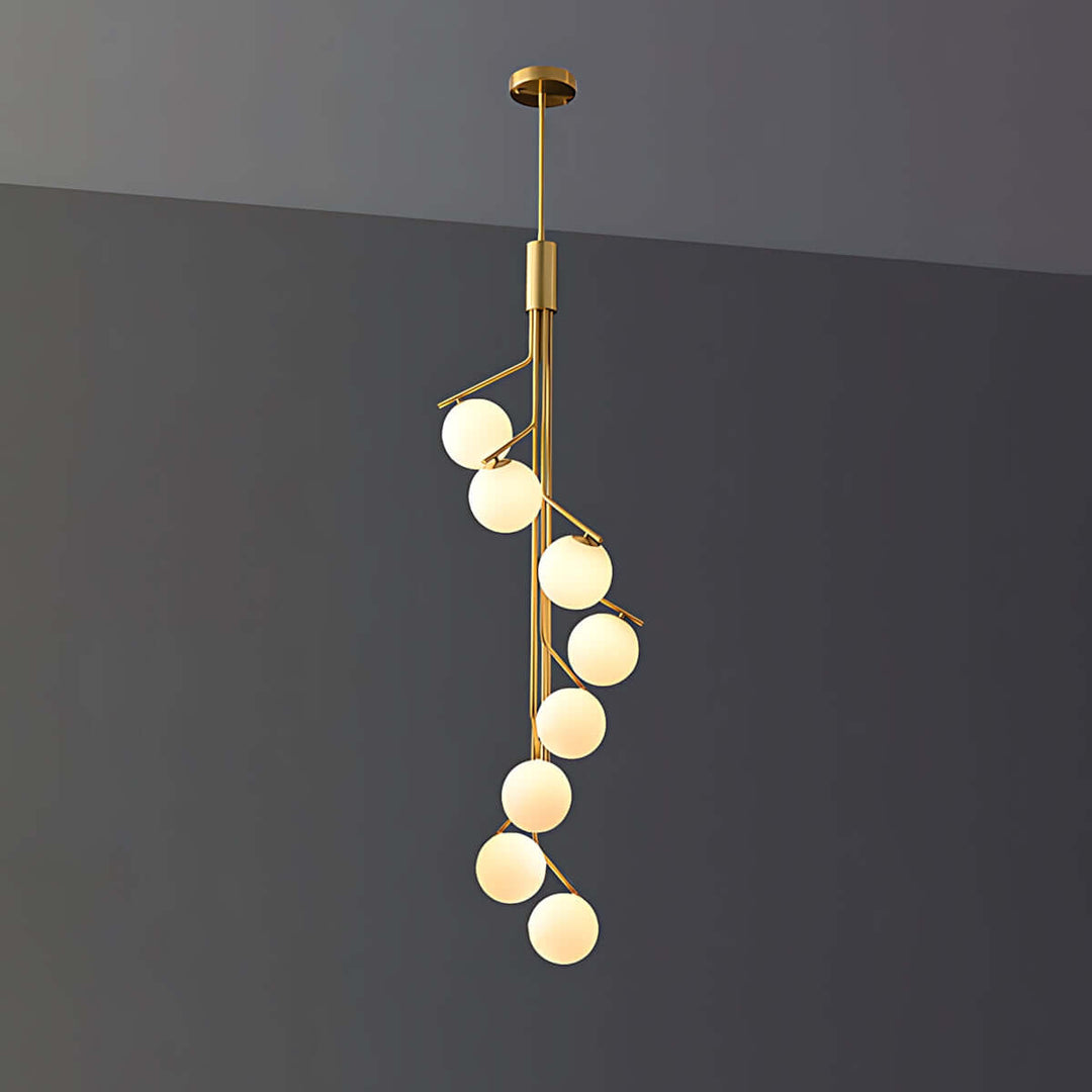 Wexla Chandelier โ Elegant Modern Duplex Lighting Fixture