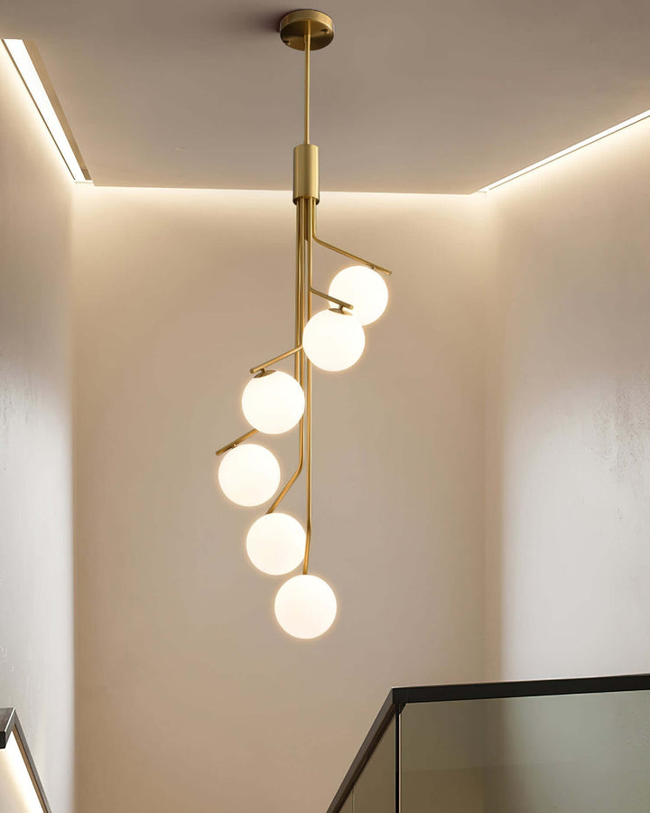 Wexla Chandelier โ Elegant Modern Duplex Lighting Fixture