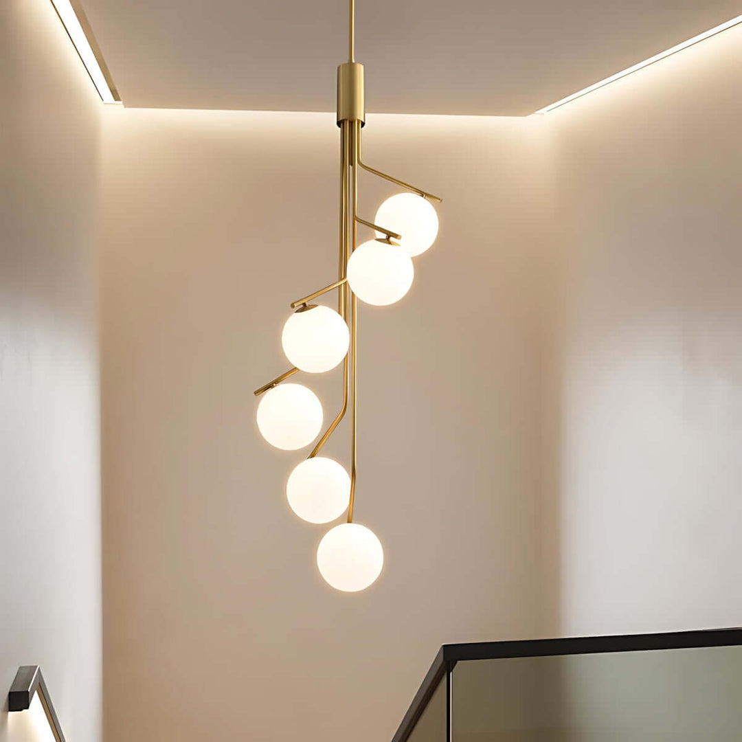 Wexla Chandelier โ Elegant Modern Duplex Lighting Fixture