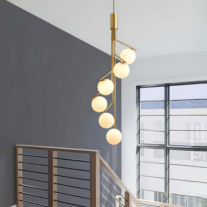 Wexla Chandelier โ Elegant Modern Duplex Lighting Fixture