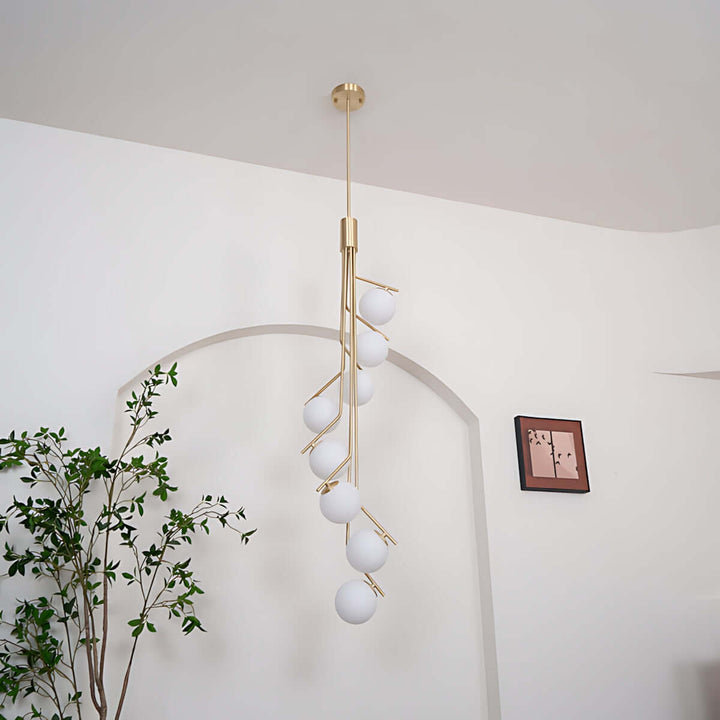 Wexla Chandelier โ Elegant Modern Duplex Lighting Fixture
