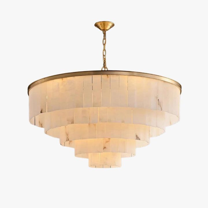 Windham Alabaster Chandelier – Elegant Brass & Alabaster Lighting | Vinlighting | Vinlighting
