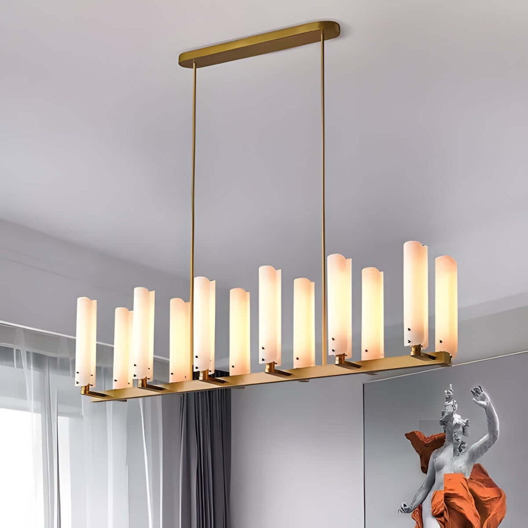 Xevon Chandelier | Elegant Postmodern Minimalist Light