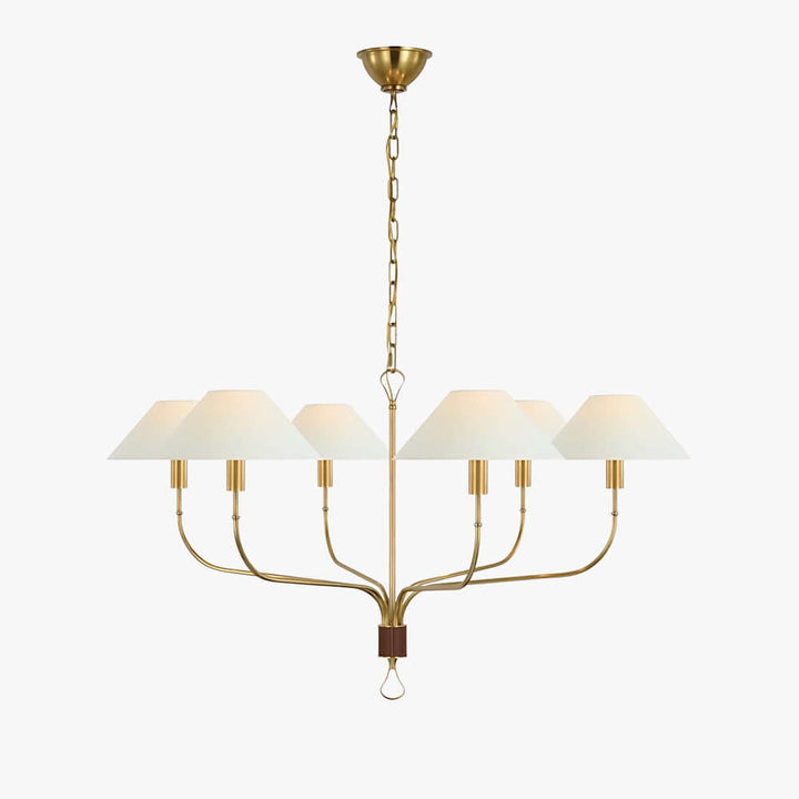 Zelmaro Chandelier - Modern American Brass Chandelier Fixture