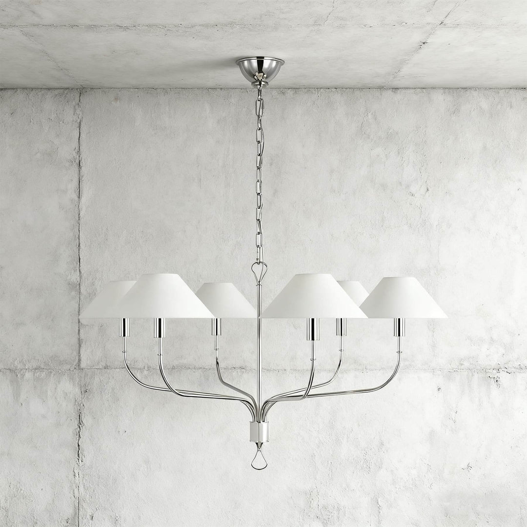 Zelmaro Chandelier - Modern American Brass Chandelier Fixture