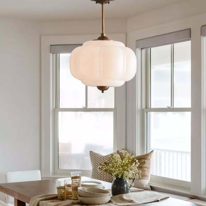 Zelvion Pendant Lamp - Vintage Pumpkin Creative Glass Lighting