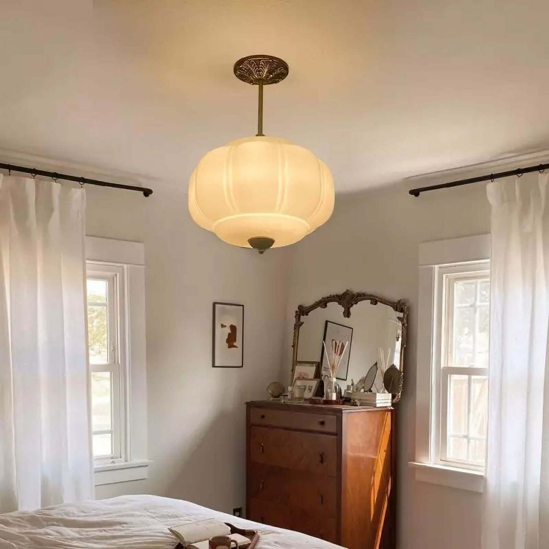 Zelvion Pendant Lamp - Vintage Pumpkin Creative Glass Lighting