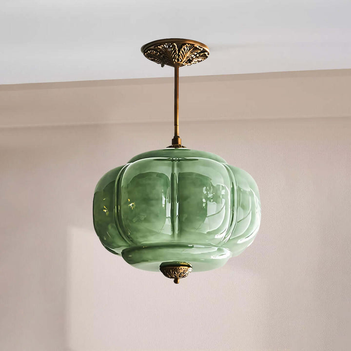 Zelvion Pendant Lamp - Vintage Pumpkin Creative Glass Lighting