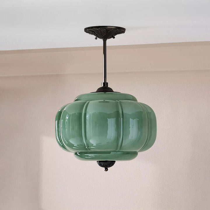 Zelvion Pendant Lamp - Vintage Pumpkin Creative Glass Lighting