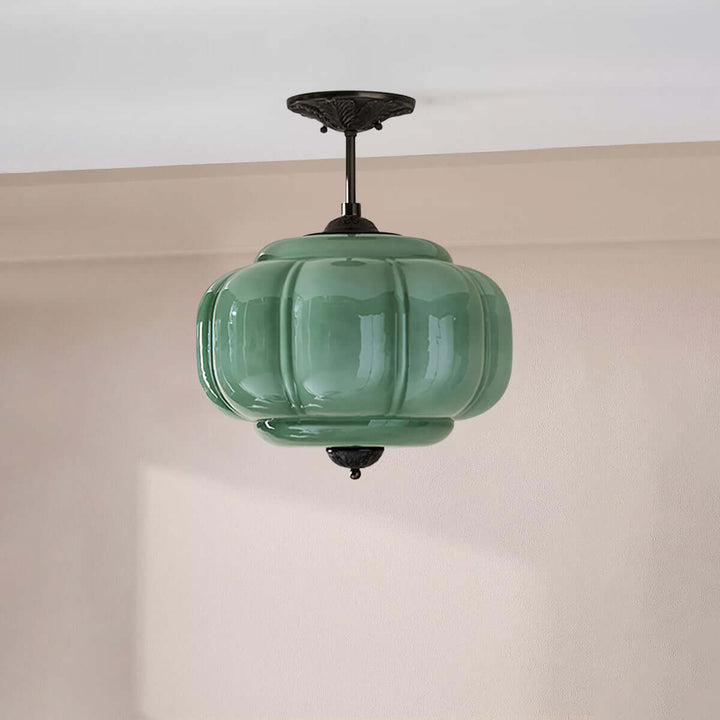 Zelvion Pendant Lamp - Vintage Pumpkin Creative Glass Lighting
