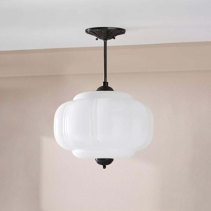 Zelvion Pendant Lamp - Vintage Pumpkin Creative Glass Lighting