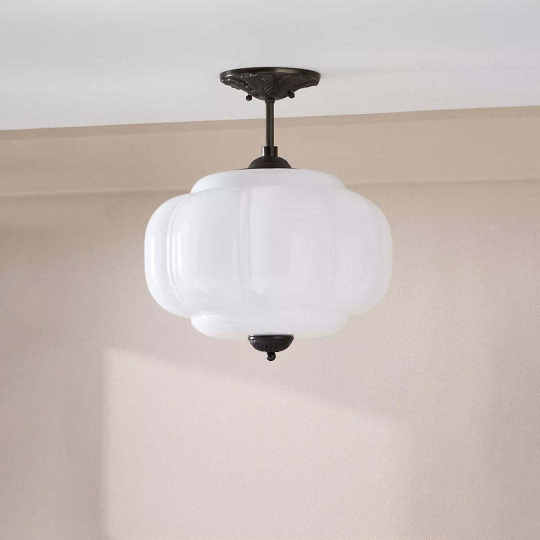 Zelvion Pendant Lamp - Vintage Pumpkin Creative Glass Lighting