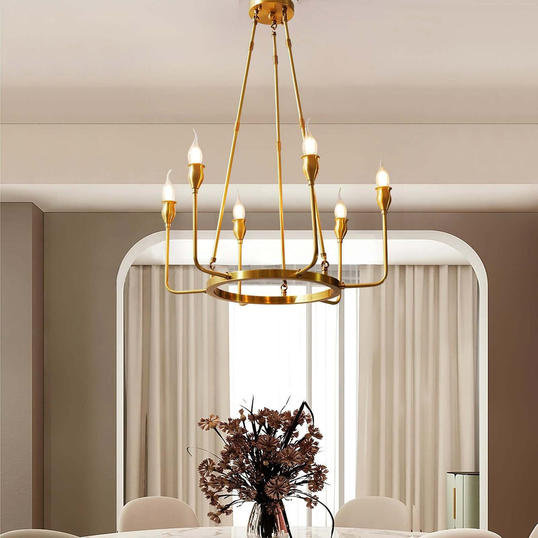 Zilro Chandelier โ American Light Luxury Indoor Chandelier