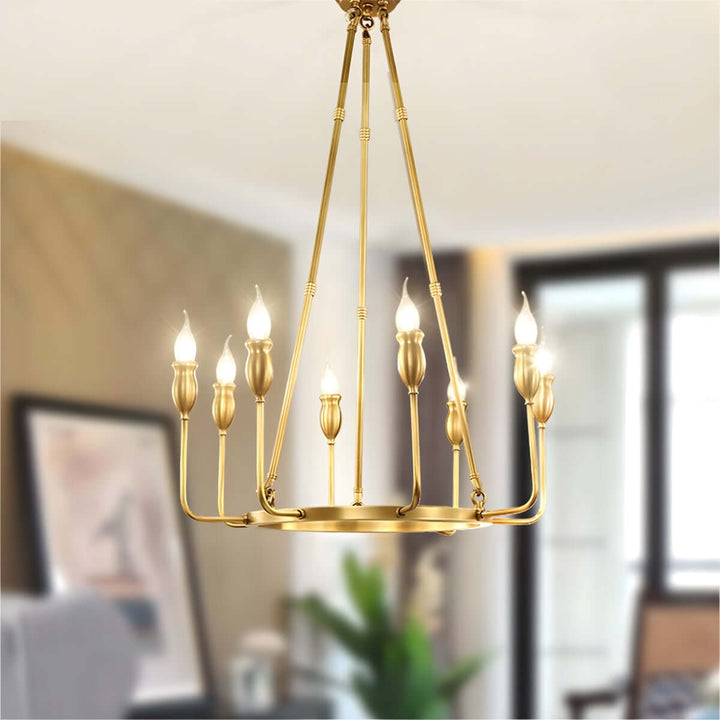 Zilro Chandelier โ American Light Luxury Indoor Chandelier