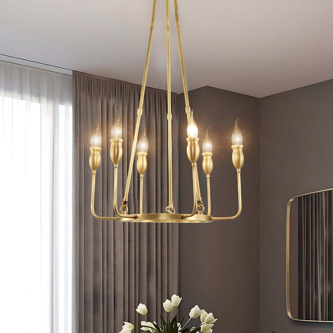 Zilro Chandelier โ American Light Luxury Indoor Chandelier