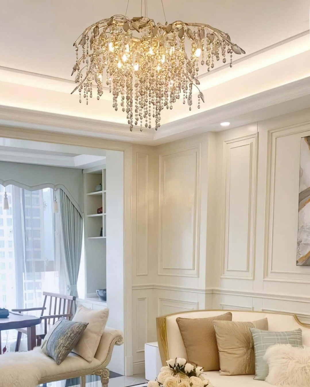 Zirvona Crystal Chandelier β French Light Luxury Crystal Chandelier