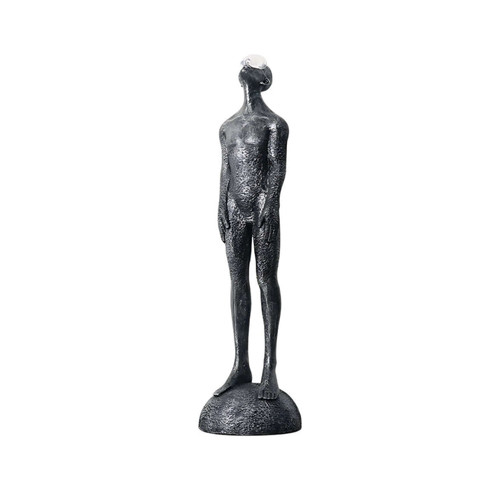 Zoreva resin sculpture depicting a standing figure, perfect for Living room decorations and Art Deco themes.