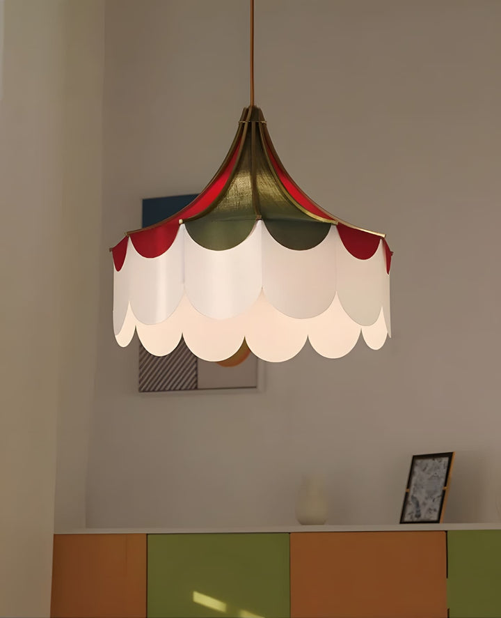 Zylaris Pendant Lighting – Contemporary Fabric Metal Light for bedroom