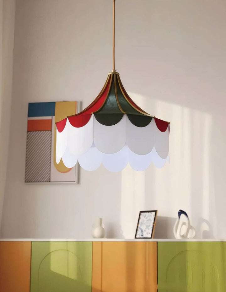 Zylaris Pendant Lighting – Contemporary Fabric Metal Light for bedroom