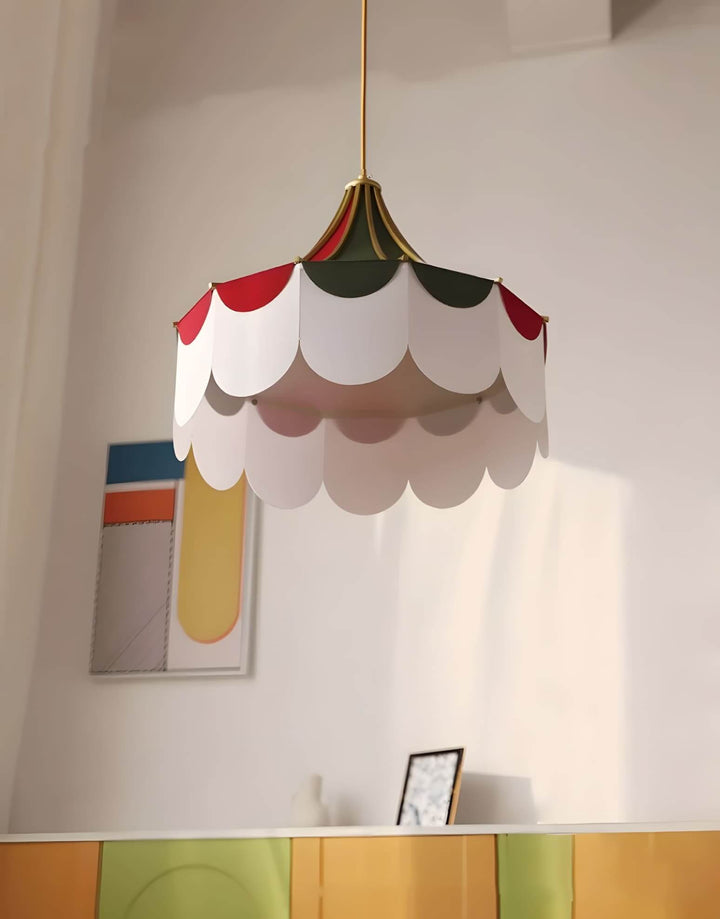 Zylaris Pendant Lighting – Contemporary Fabric Metal Light for bedroom