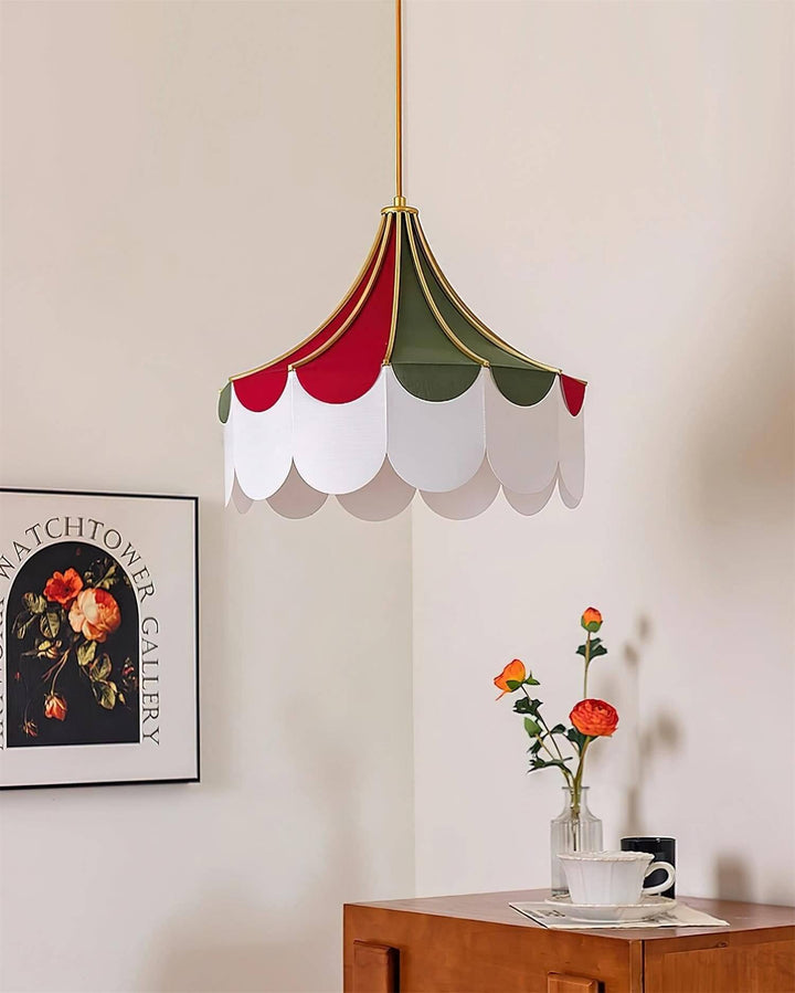 Zylaris Pendant Lighting – Contemporary Fabric Metal Light for bedroom