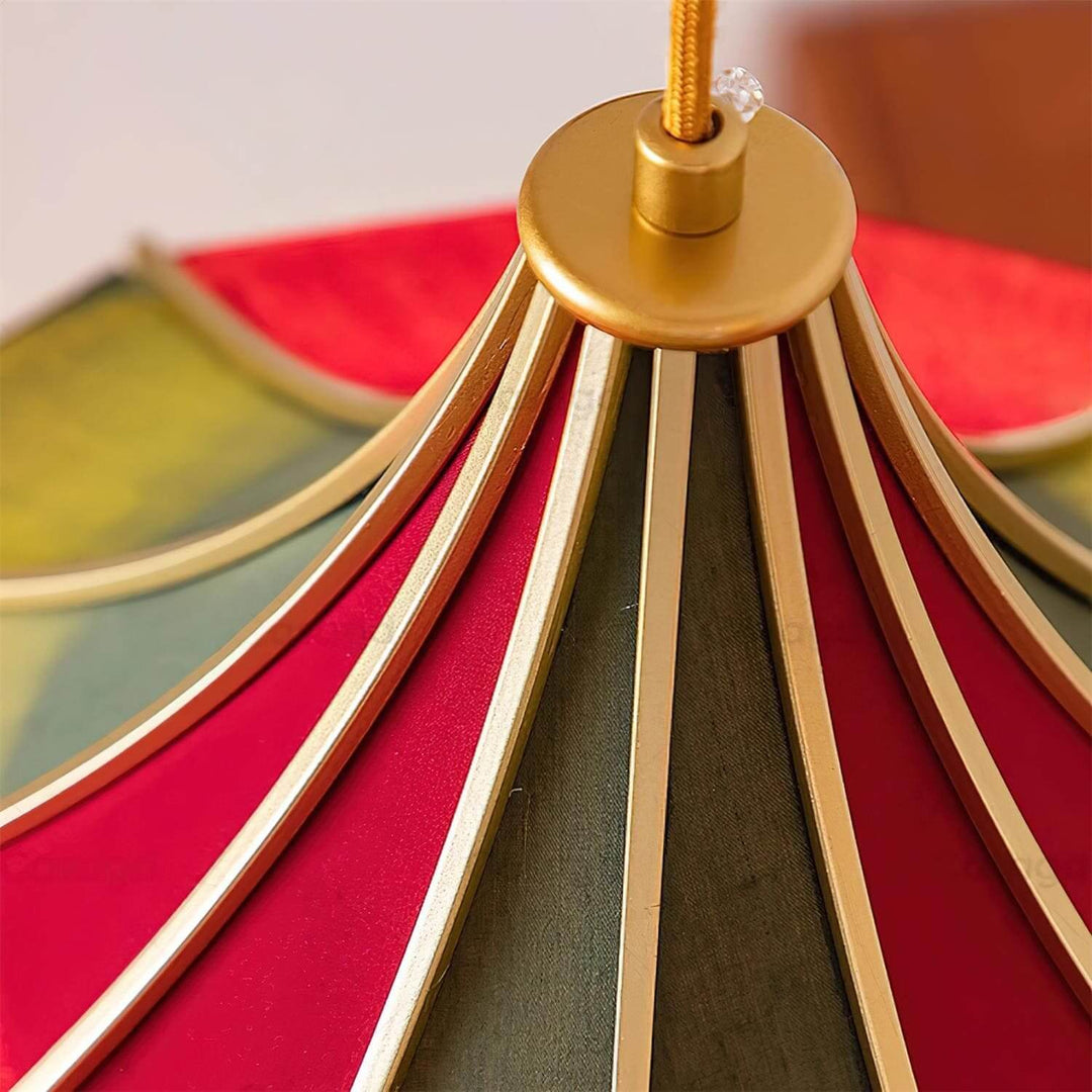 Zylaris Pendant Lighting – Contemporary Fabric Metal Light for bedroom