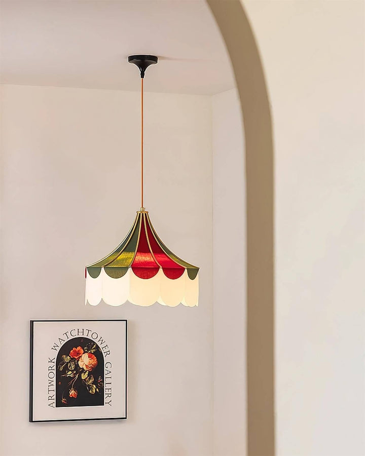 Zylaris Pendant Lighting – Contemporary Fabric Metal Light for bedroom