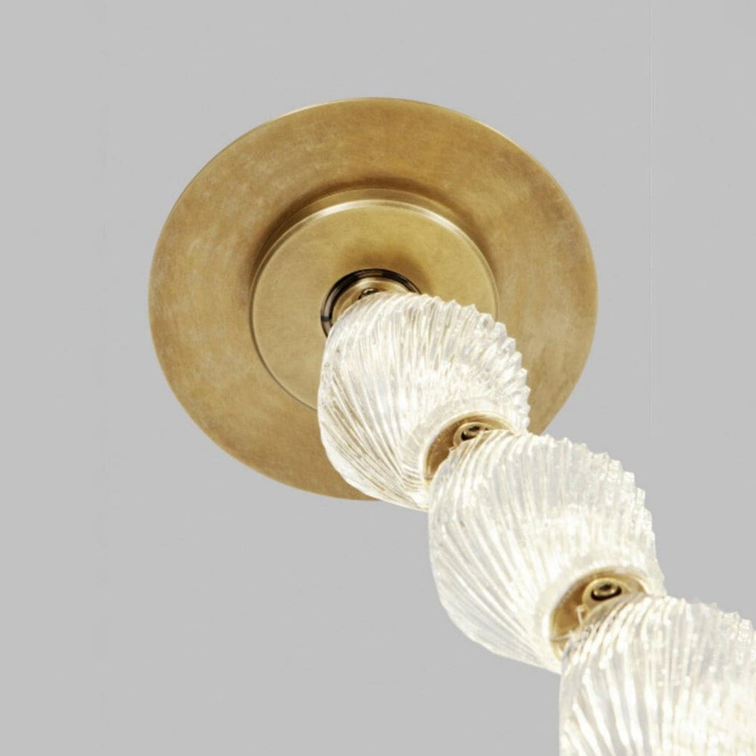 Zypheria Chandelier - Modern Chrome Beaded Glass Art Deco Light