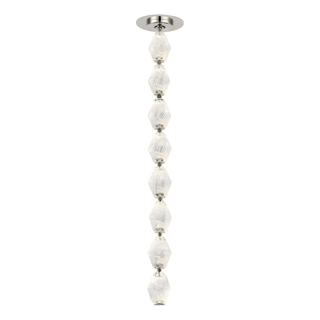 Zypheria Chandelier - Modern Chrome Beaded Glass Art Deco Light