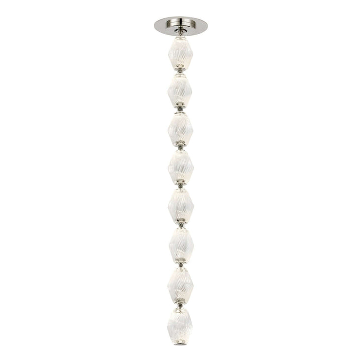 Zypheria Chandelier - Modern Chrome Beaded Glass Art Deco Light