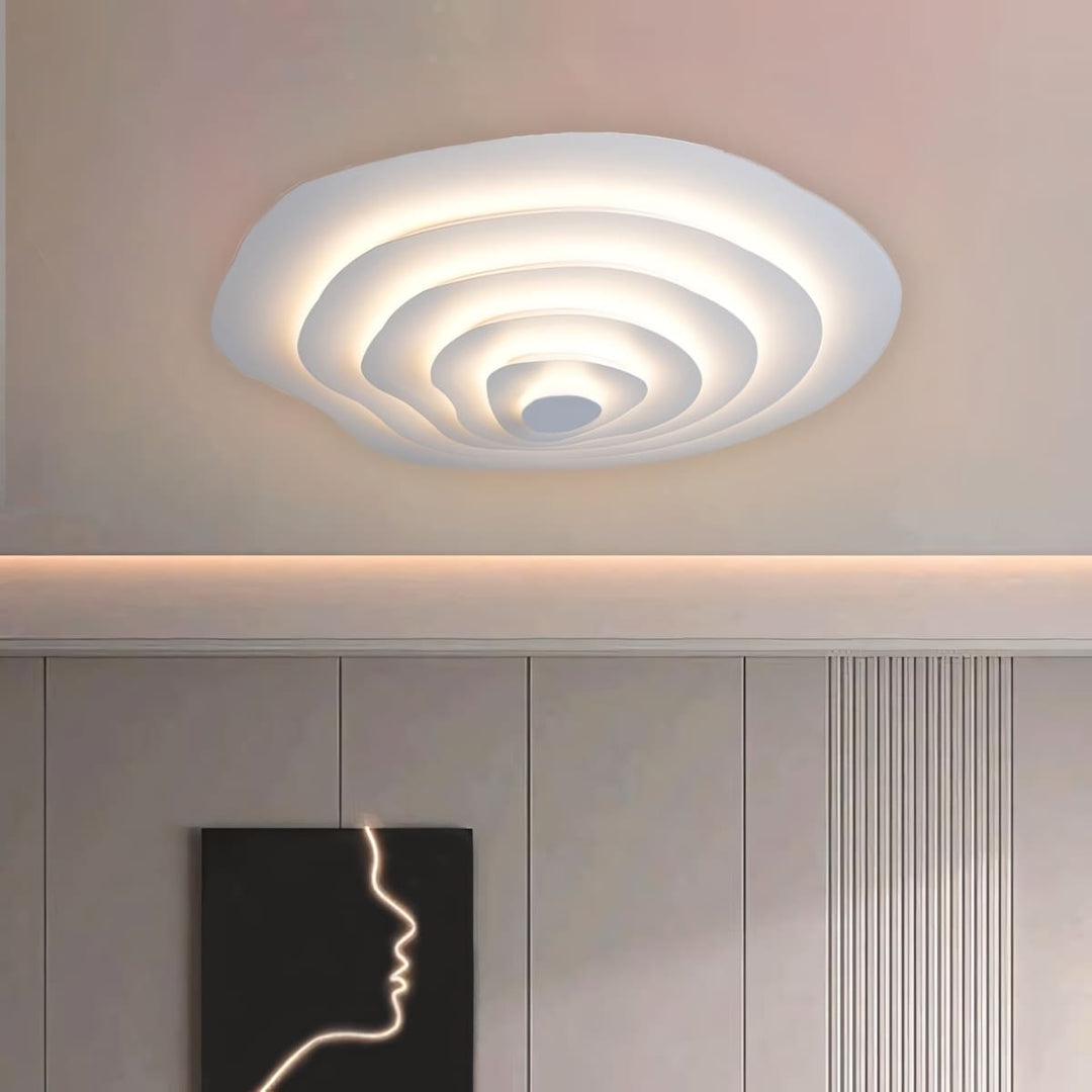 Zyphon Ceiling Lamp β French Minimalist Cream Bedroom Lighting
