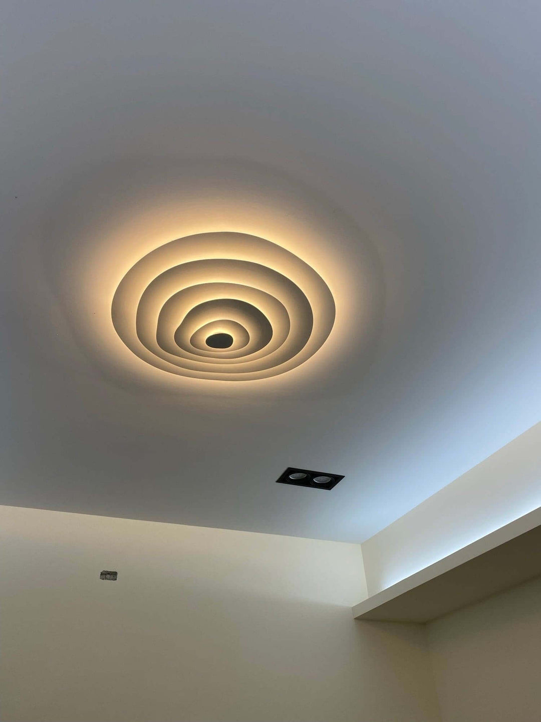 Zyphon Ceiling Lamp β French Minimalist Cream Bedroom Lighting