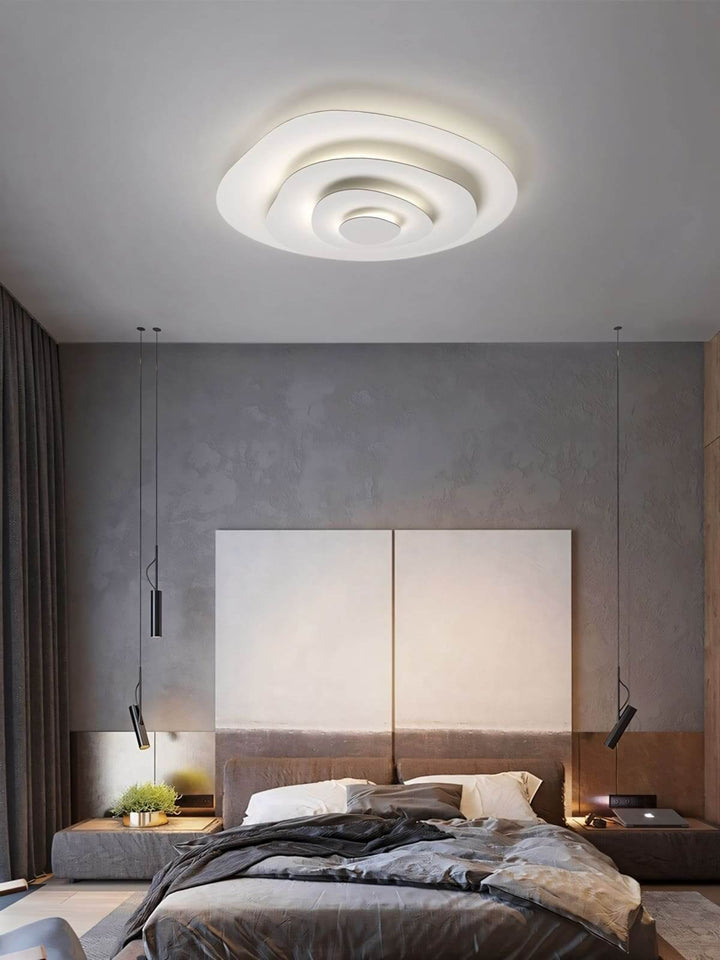 Zyphon Ceiling Lamp β French Minimalist Cream Bedroom Lighting