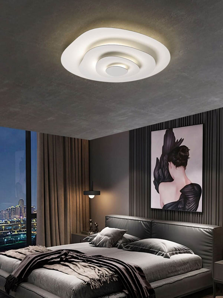 Zyphon Ceiling Lamp β French Minimalist Cream Bedroom Lighting