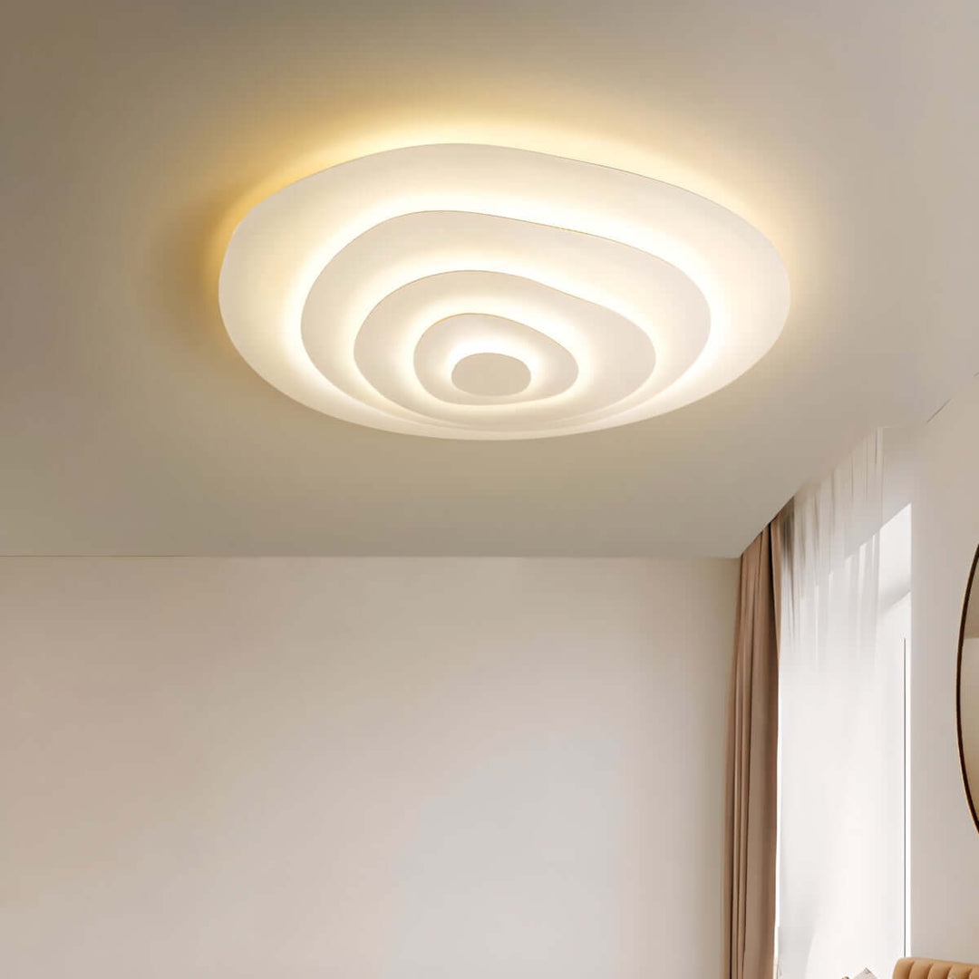 Zyphon Ceiling Lamp β French Minimalist Cream Bedroom Lighting