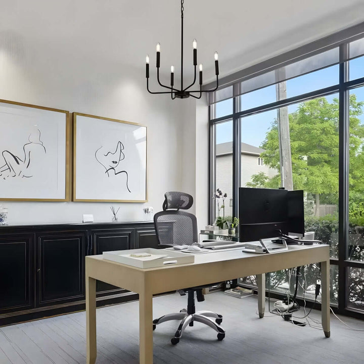 Zyro Fane Chandelier - Country Vintage Industrial Lighting