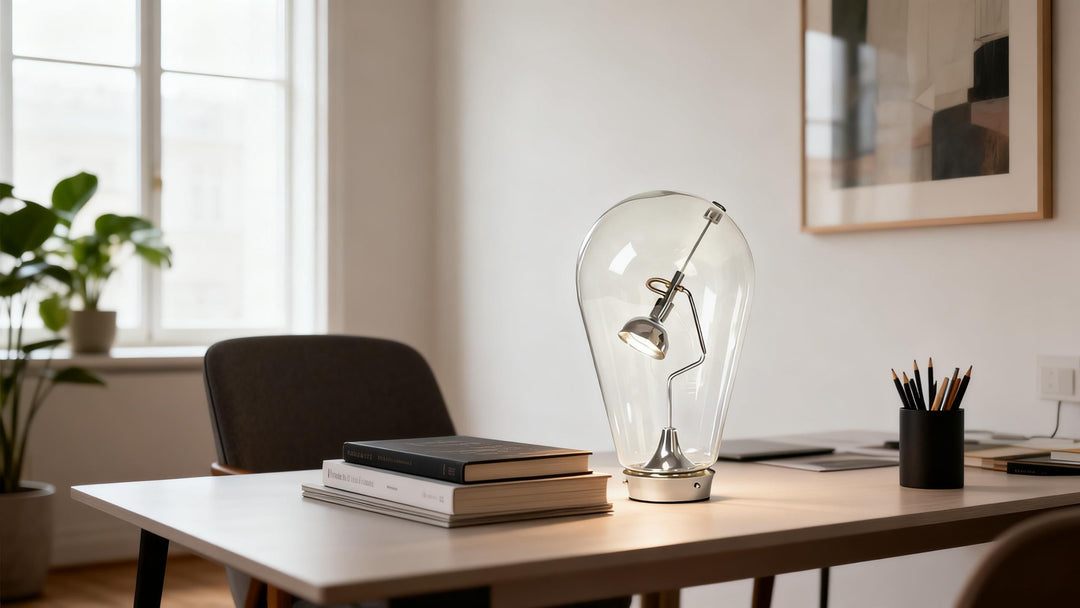 Brighten Your Space with a Stylish Bulb Glass Table Lamp
