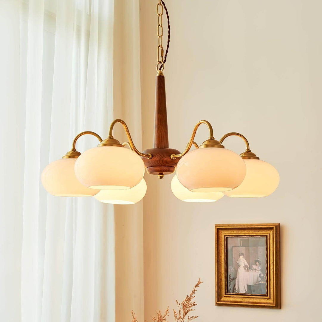 Wood Chandelier - Vinlighting