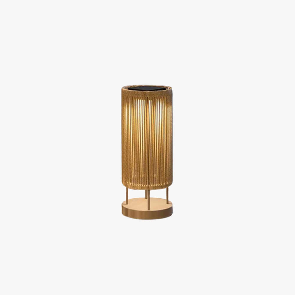 Zuneli Solar Floor Lamp - Portable Braided Rope LED Lamp