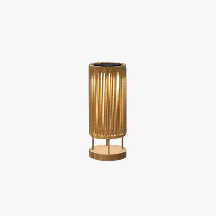 Zuneli Solar Floor Lamp - Portable Braided Rope LED Lamp