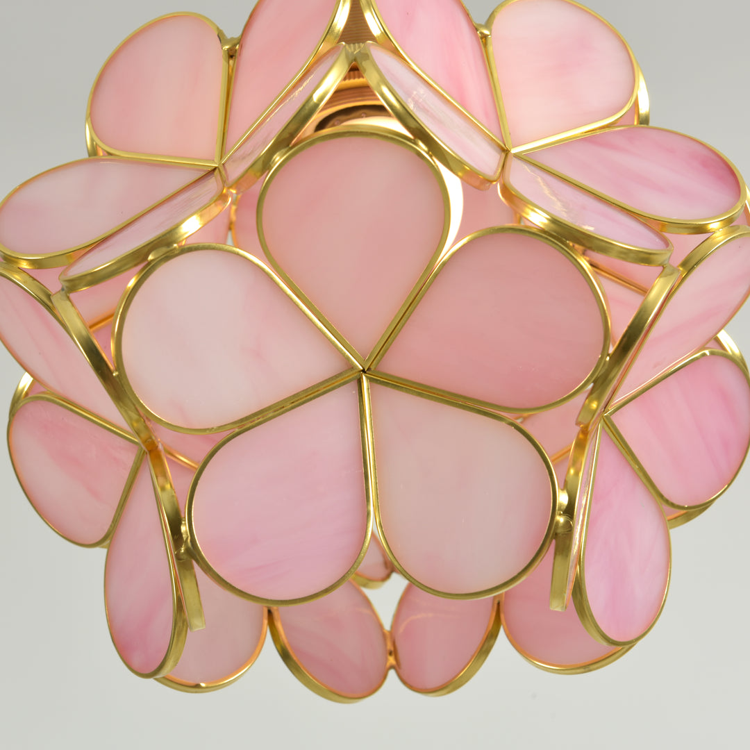 Glass Petal Pendant Light