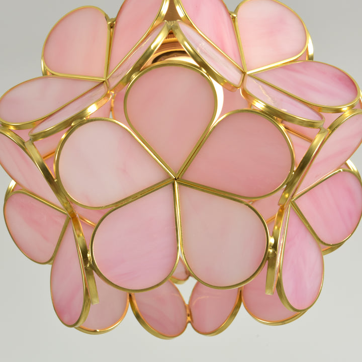 Glass Petal Pendant Light