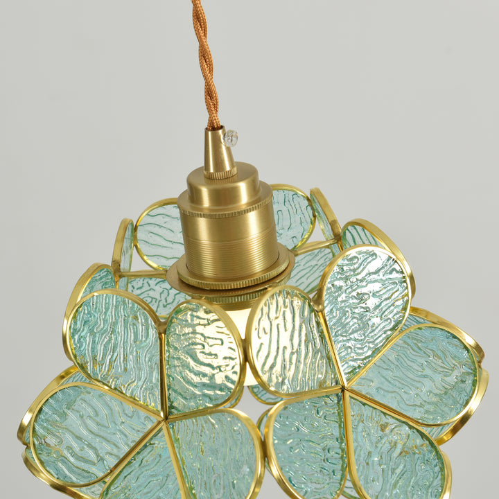 Glass Petal Pendant Light