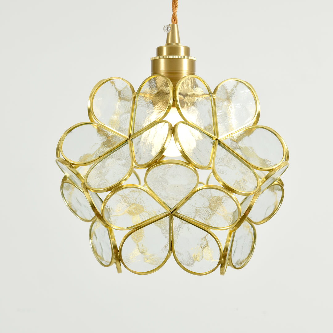 Glass Petal Pendant Light