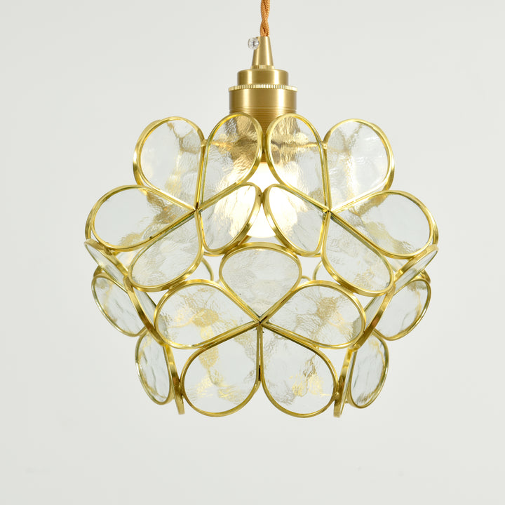 Glass Petal Pendant Light