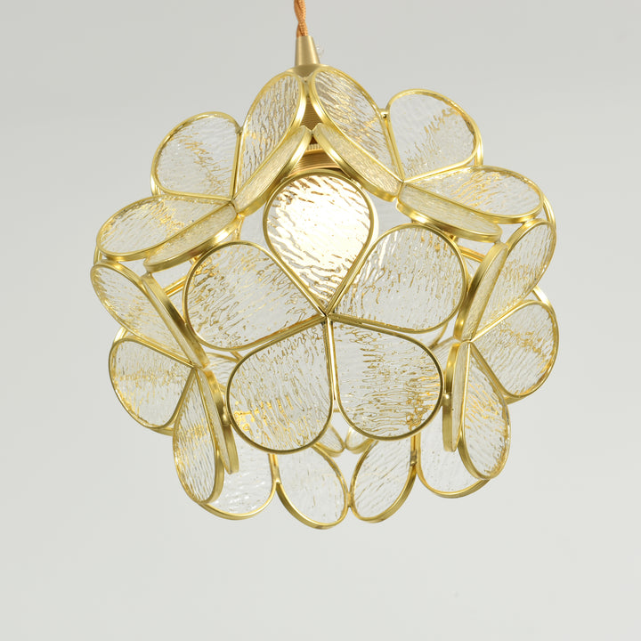 Glass Petal Pendant Light