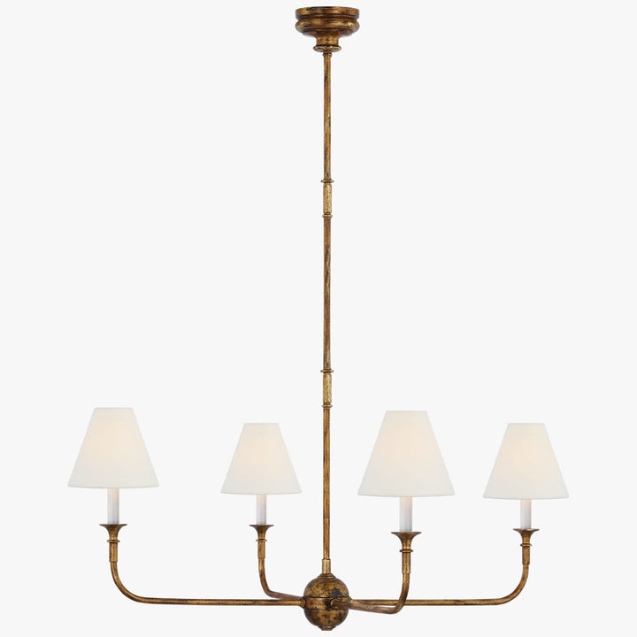 Piaf Grande Chandelier – Modern Mid Century Brass Light for Dining | Vinlighting