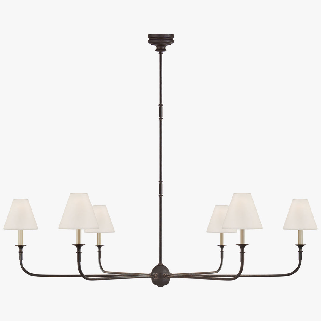 Piaf Grande Chandelier – Modern Mid Century Brass Light for Dining | Vinlighting
