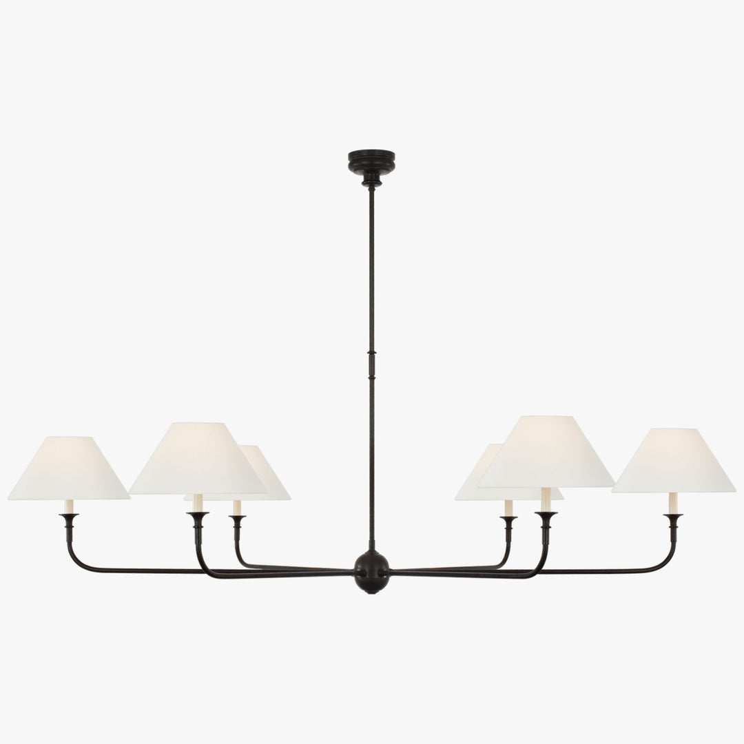Piaf Grande Chandelier – Modern Mid Century Brass Light for Dining | Vinlighting